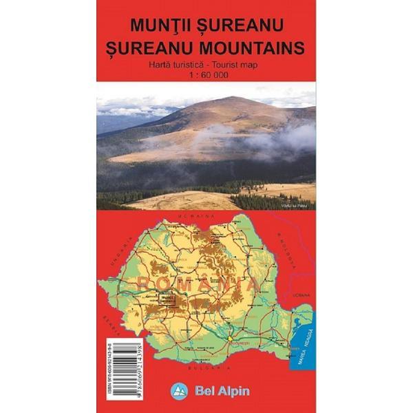 Harta Muntii Sureanu. Harta turistica, editura Bel Alpin