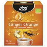 Ceai Yogi Tea BIO cu portocale, ghimbir, scortisoara si vanilie, 12 plicuri - 21,6g