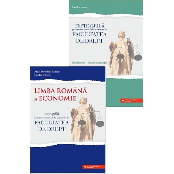 Limba romana si economie. Teste-grila pentru facultatea de drept - Anca Davidoiu-Roman, Cecilia Ionescu, editura Paralela 45