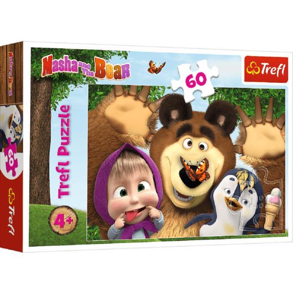 Puzzle 60 trefl o zi fericita cu masha