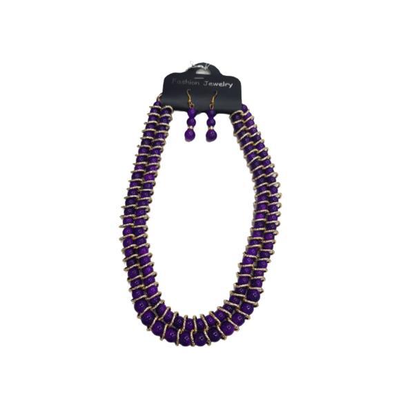 Set colier si cercei, mov - made in italy