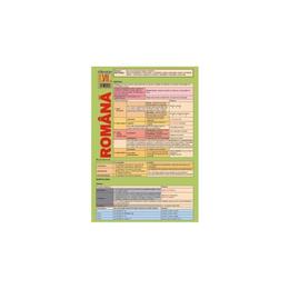 Plansa limba romana clasa 7, editura booklet