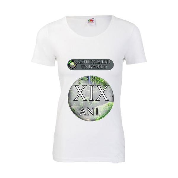 Tricou personalizat achievement unlocked 19 ani, alb, xl