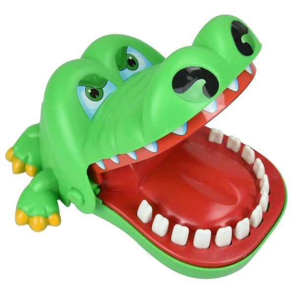 Jucarie crocodil dentist, verde, gonga