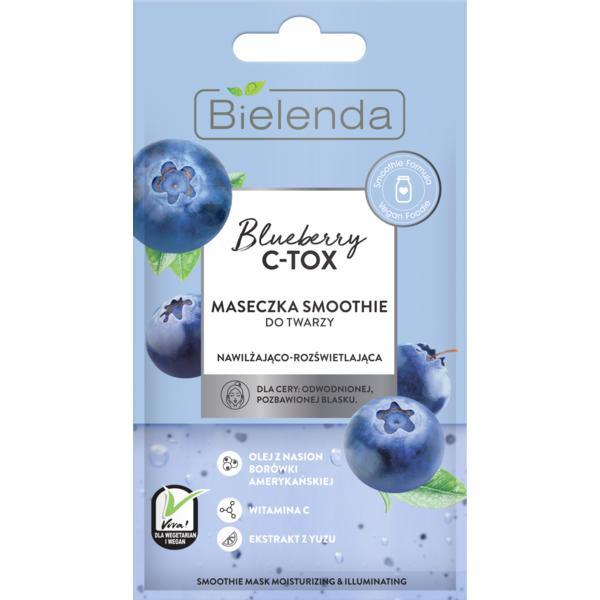 Masca de Fata Hidratanta si Iluminatoare Bielenda blueberry c-tox 8g Bielenda imagine noua