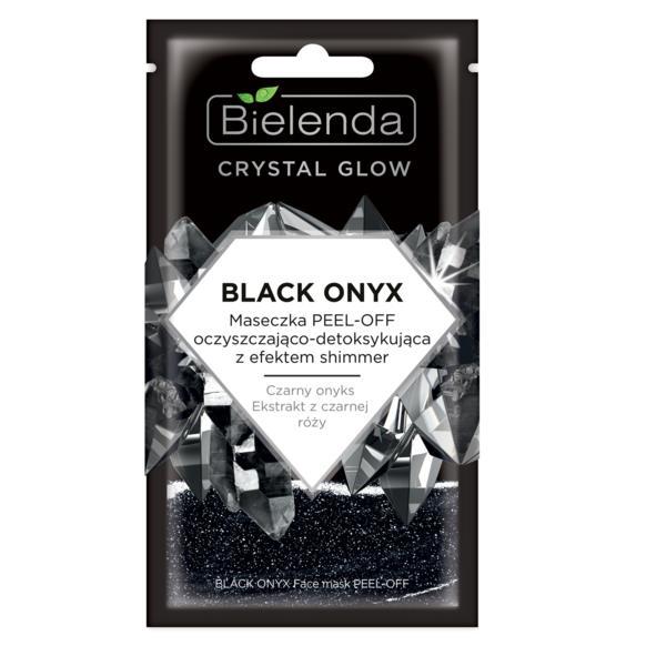 Masca de fata peel-off detoxifianta si cu efect de stralucire bielenda crystal glow black onyx 8g 