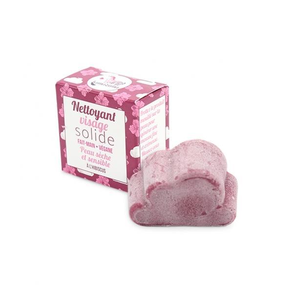 Demachiant solid zero waste pentru Ten uscat sensibil cu Hibiscus Lamazuna 27g esteto imagine noua