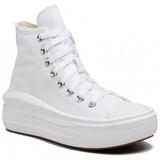 Tenisi femei Converse Chuck Taylor All Star Move Hi 568498C, 37.5, Alb