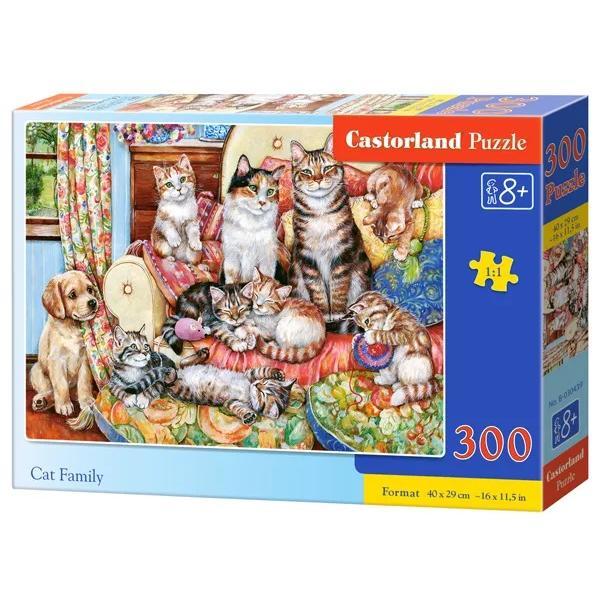 Puzzle 300 castorland - cat family