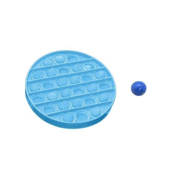 Set jucarie senzoriala antistres, Pop It Now, Push Bubble, Albastru + Bila albastra