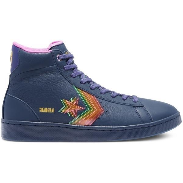 Pantofi sport unisex converse heart of the city pro leather high top 170237c, 42.5, albastru