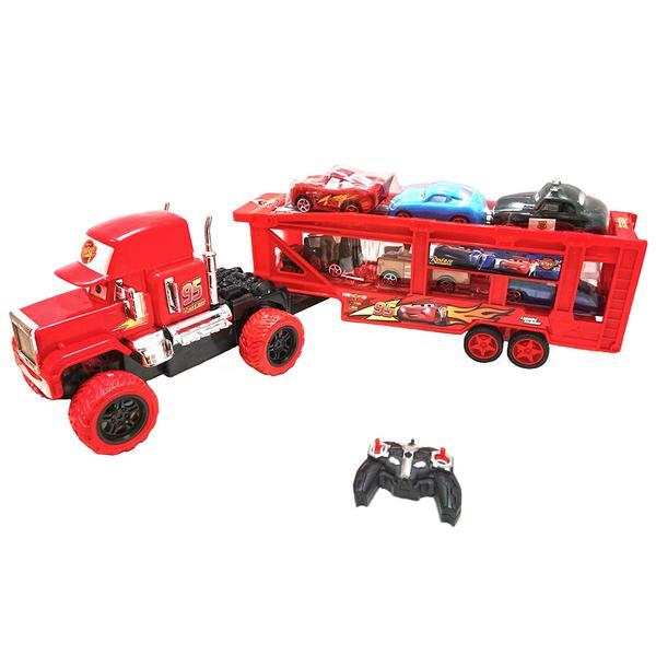 Camion 53 cm cu radiocomanda si 6 masinute - sergadionline