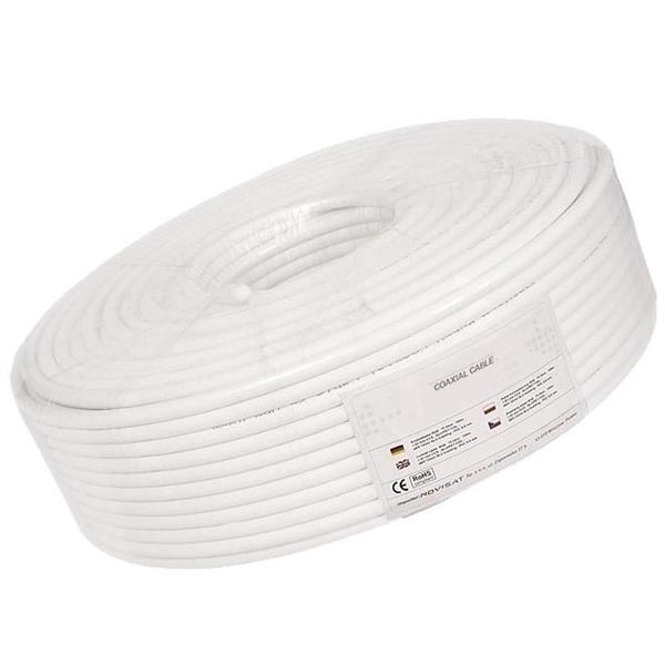 Cablu coaxial camere supraveghere rola 100m rg6 - oem