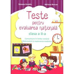 Teste pentru evaluarea nationala - clasa 2 - simona grujdin, adriana borcan, editura aramis