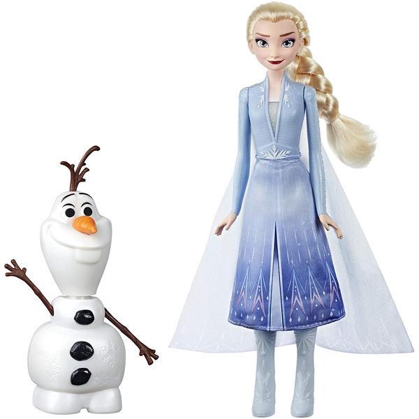 Papusa Elsa 30 cm si Olaf care vorbeste, se misca si lumineaza