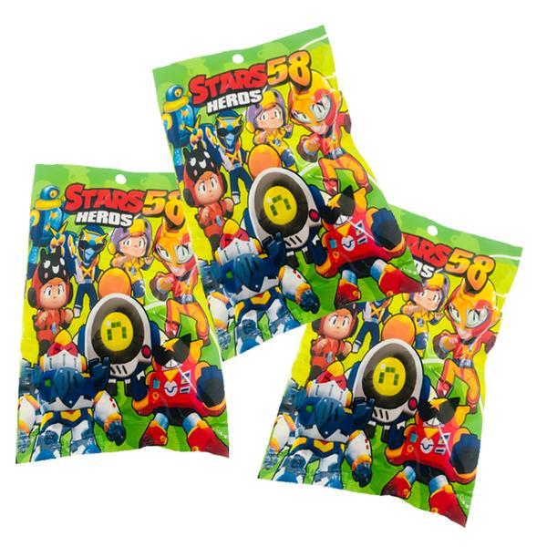 Kit 3 plicuri brawl stars sezon 58 cu figurina si cartonase surpriza, isp21, mistery box