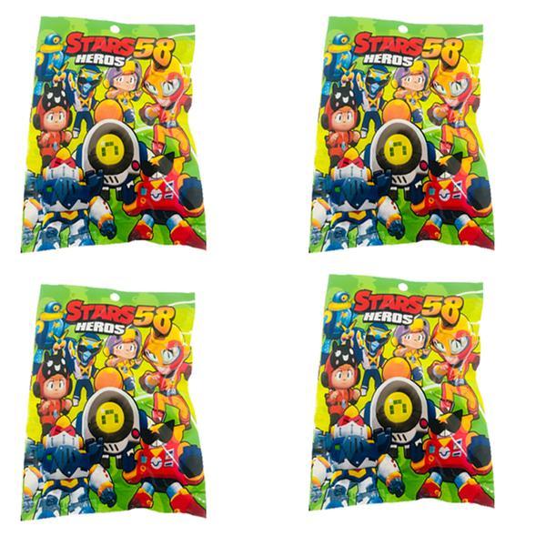 Kit 4 plicuri brawl stars sezon 58 cu figurina si cartonase surpriza, isp21, mistery box - shop like a pro