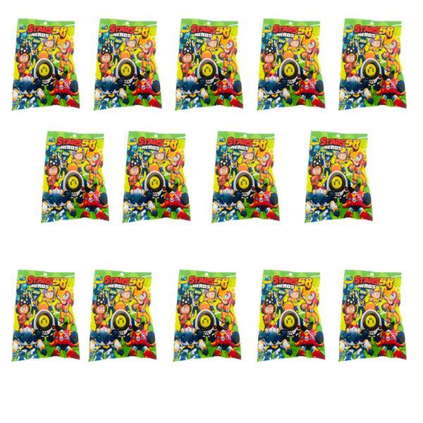 Kit 14 plicuri brawl stars sezon 58 cu figurina si cartonase surpriza, isp21, mistery box - shop like a pro