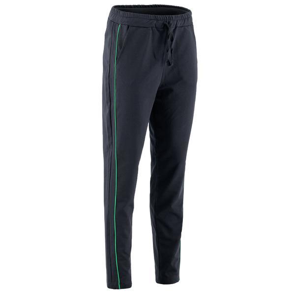 Pantaloni damă, lazo line, negru cu verde, marime 3xl