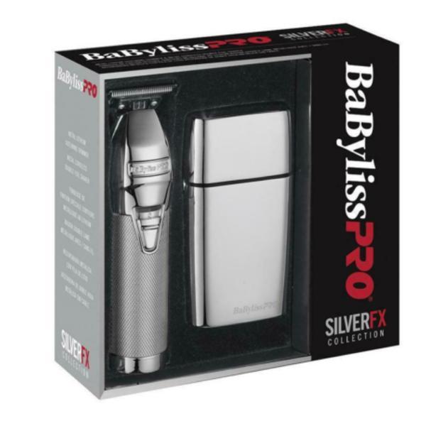 Set Combo Babyliss Skeleton si Shaver Silver