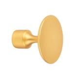 Buton pentru mobila Floid, finisaj auriu periat, D:34,8 mm - Viefe