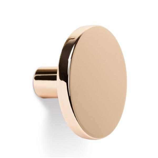 Buton pentru mobila Como Big, alama lustruita, D:41 mm