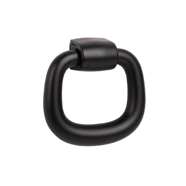 Buton pentru mobila Pendant, finisaj negru mat, L:39.3 mm - Viefe