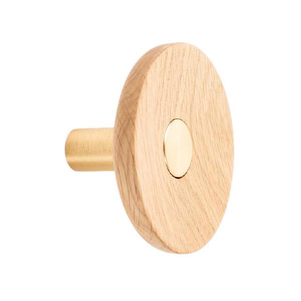 Agatatoare cuier Zoot, finisaj alama intunecata periata cu stejar natur, D:90 mm - Viefe