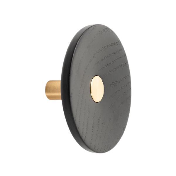 Agatatoare cuier zoot, finisaj alama intunecata periata cu negru lacuit, d:120 mm - viefe
