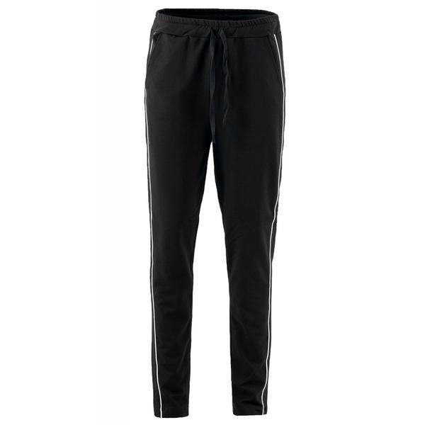 Pantaloni damă, lazo line, bleumarin cu alb, marime xl