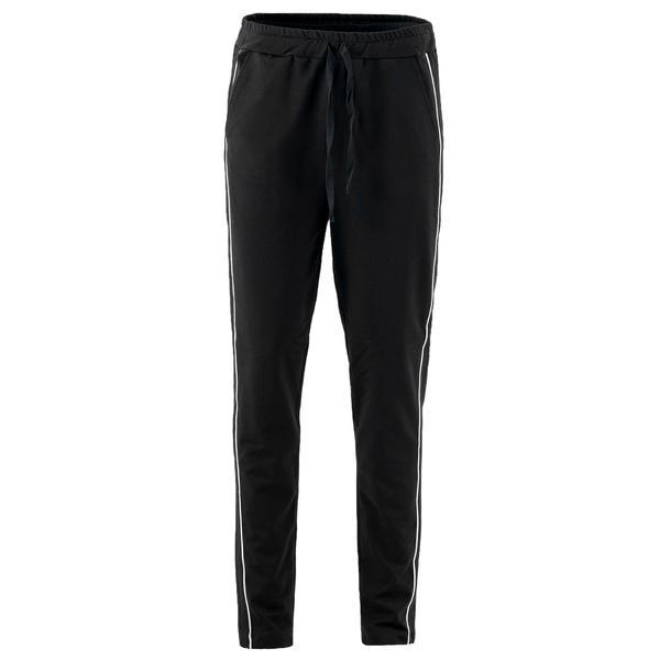 Pantaloni damă, lazo line, bleumarin cu alb, marime 3xl
