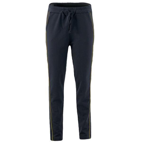 Pantaloni damă, lazo line, negru cu galben, marime l