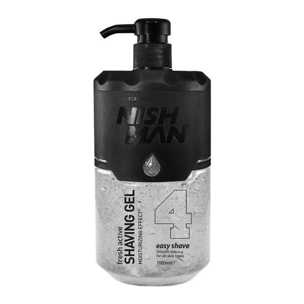 Gel de ras transparent Nishman Fresh Active Shaving Gel 4 1000ml esteto.ro imagine pret reduceri