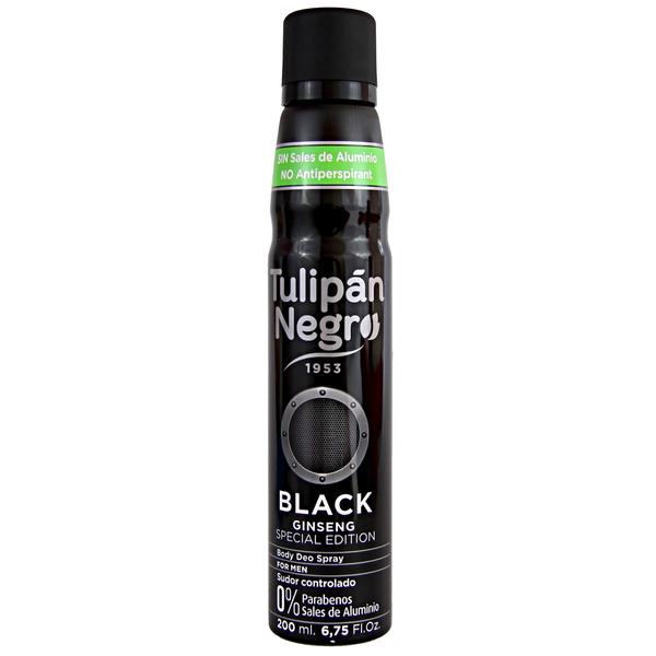 Deodorant Spray Black pentru Barbati Tulipan Negro, 200 ml