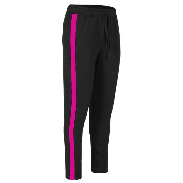 Pantaloni dama lazo air line, negru cu ciclam, masura 2xl