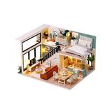 Joc interactiv, educational, macheta casuta de asamblat, miniatura, Modern House, DIY