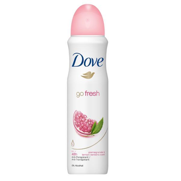 Deodorant antiperspirant spray, Dove, Go Fresh, Rodie 48 h, 250 ml