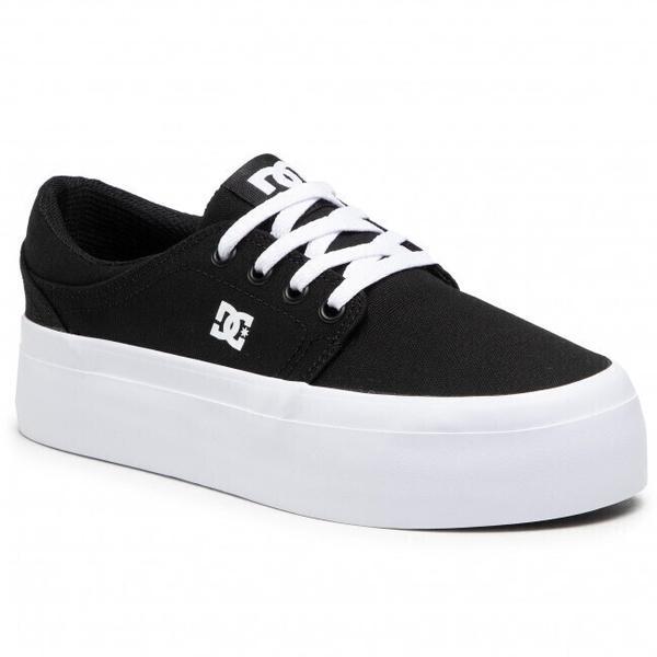 Tenisi femei dc shoes trase platform adjs300269-bkw, 36, negru