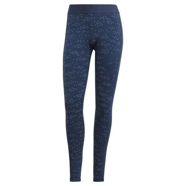 Colanti femei adidas sportswear allover print gp9645, l, albastru