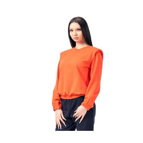 Bluză cu pernițe la umeri lazo, orange, masura l