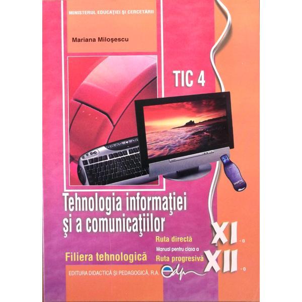 Tehnologia informatiei si a comunicatiilor cls 11 - 12, editura Didactica Si Pedagogica