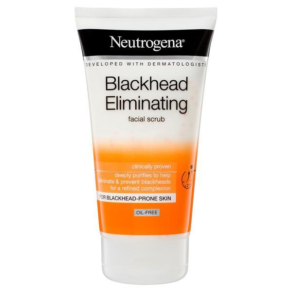 Scrub facial cu acid salicilic Neutrogena Blackhead Eliminating, 150 ml
