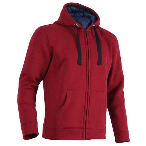 Hanorac lazo burgundy clk cu fermoar si buzunare, masura m