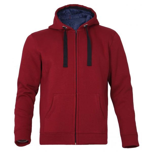Hanorac lazo burgundy clk cu fermoar si buzunare, masura xl