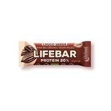 Baton cu ciocolata si proteine raw eco Lifebar 47g