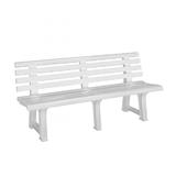 Banca gradina cu 3 locuri Orchidea, Alb, 145 x 49 x 74 cm - Caerus Capital