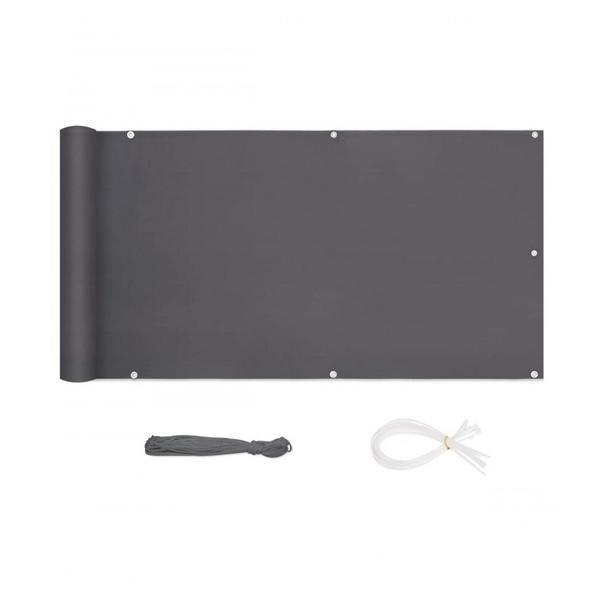 Paravan protectie balcon, antracit, 0.75 x 3 m - caerus capital