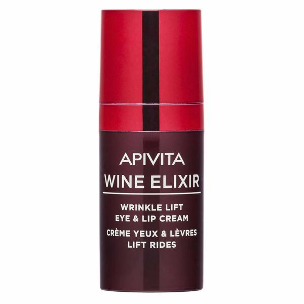 Crema antirid pentru conturul ochilor si buze, Wrinkle Lift Eye Lip Cream, Apivita, 15 ml