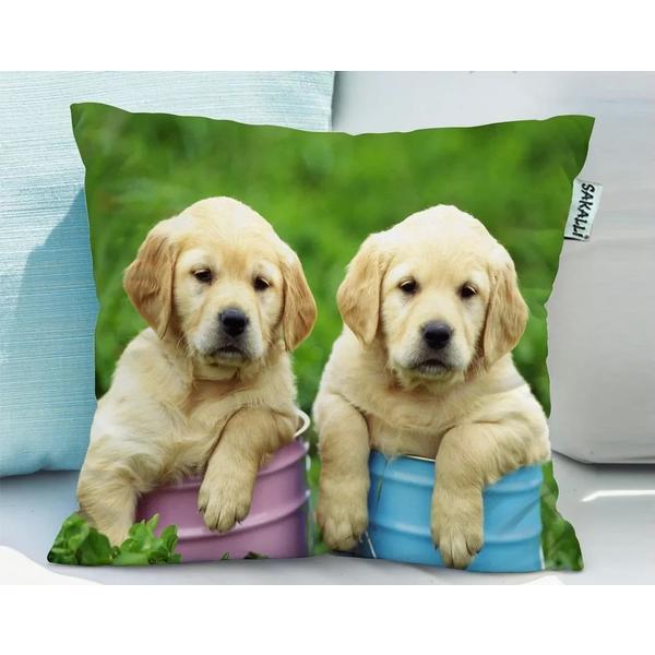 Fata de perna decorativa 45 x 45 cm, model 2 bumbac - patru anotimpuri
