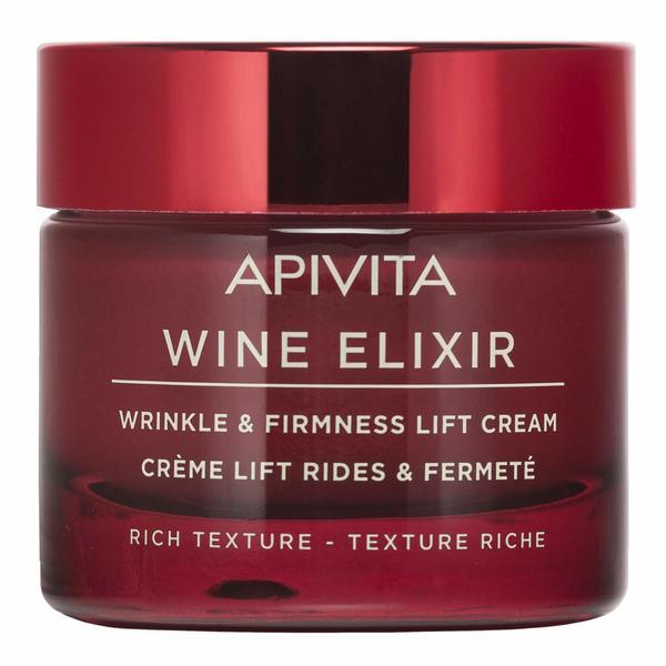 Creme de fata, wine elixir santorini vine crema anti-rid rich texture, apivita, 50 ml